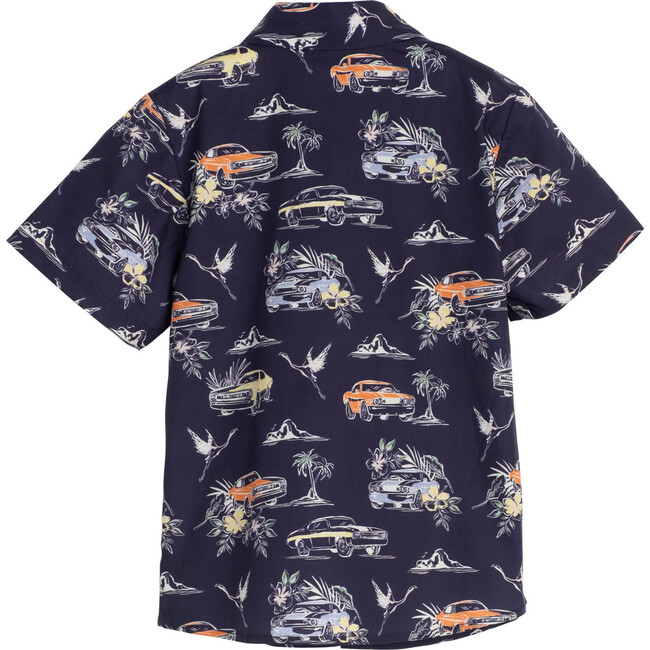 Billie Poplin Shirt, Blueprint Muscle Car - Shirts - 2
