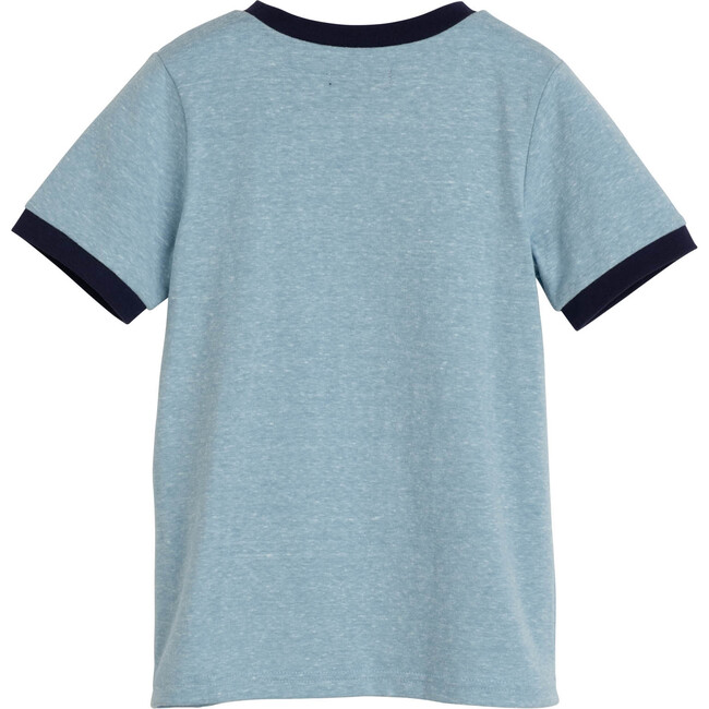 Domino Slub Ringer Tee, Xenon Blue - Tees - 3