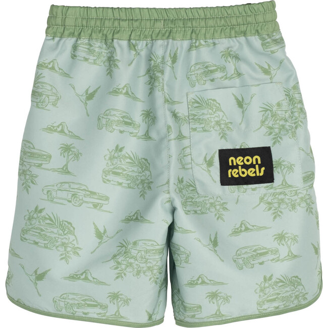 Axel Woven Short, Jade Green Car - Shorts - 2