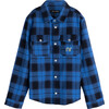 Sebastian Flannel, Blue Plaid - Shirts - 1 - thumbnail