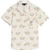 Billie Poplin Shirt, Marshmallow Rainbow - Shirts - 1 - thumbnail