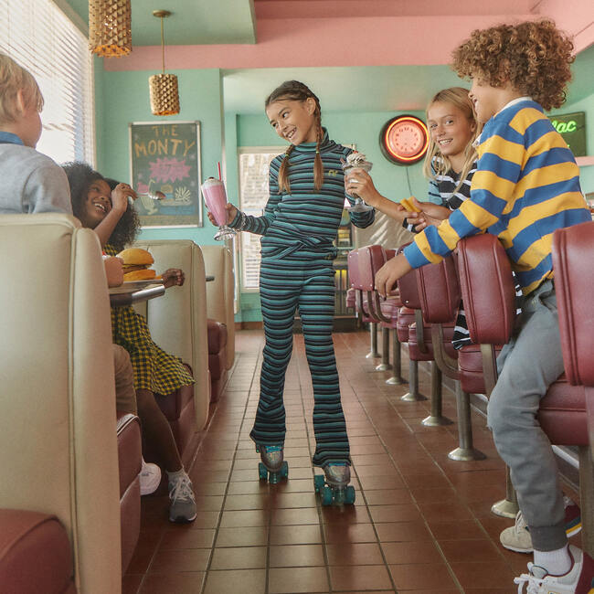 London Rugby Polo, Neon Yellow & Blue - Polo Shirts - 4