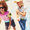Billie Poplin Shirt, Marshmallow Rainbow - Shirts - 4
