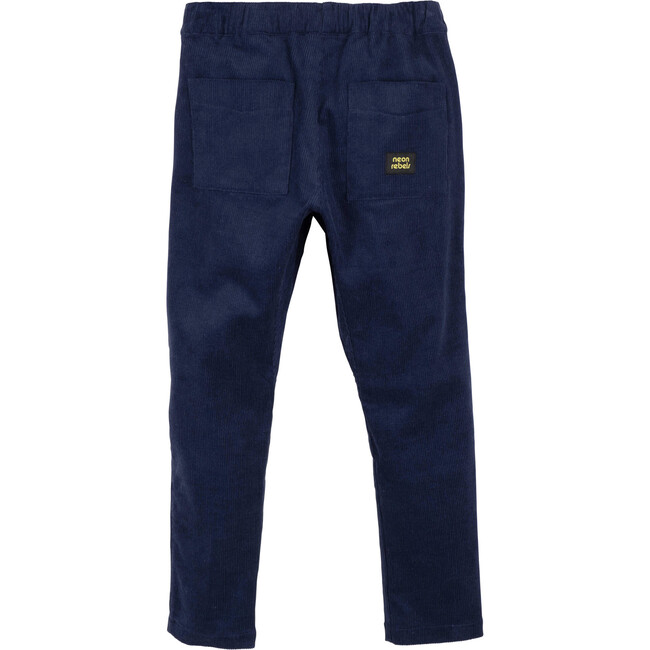 Henri Drawstring Pant, Navy Cord - Pants - 3