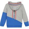 Logo Zip-Up Cardigan, Gray - Sweaters - 2
