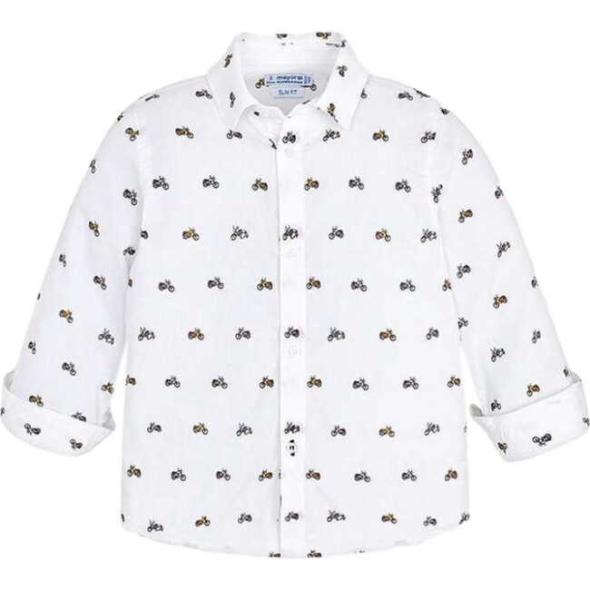 Dress Shirt, White - Shirts - 1