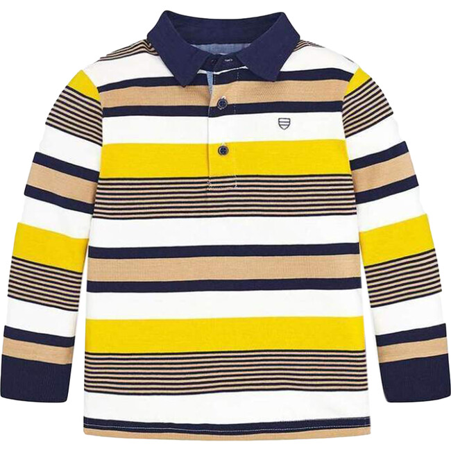 Gold Stripes Polo Shirt, Multi - Polo Shirts - 1