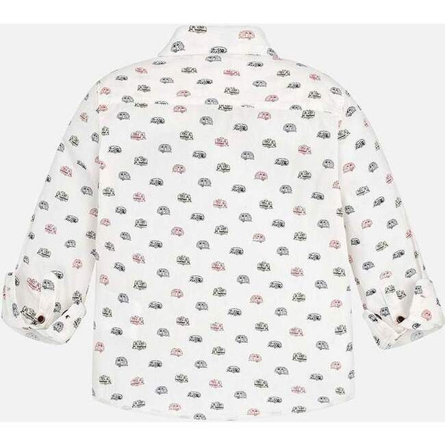 Cream Fantasy Dress Shirt, White - Shirts - 2