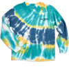 Los Angeles Long Sleeve Tee, Blue Tie-Dye - T-Shirts - 1 - thumbnail