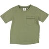 Classic Crewneck Tee, Olive - Tees - 1 - thumbnail