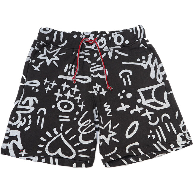 Graffiti Knit Shorts - Shorts - 1