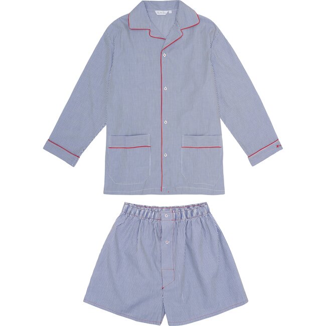 Filip Pyjamas, Blue Stripe - Pajamas - 1