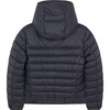 Lightweight Boys Hooded Jacket In Giga With Synthetic Lambskin Lining, Black - Coats - 2