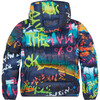 Colorful Print Oversized Boys Hooded Jacket In Mila - Coats - 2