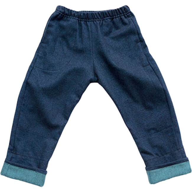 Li'L Gardener Pant, Navy Flannel - Pants - 1