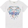 Elephant Logo T-shirt, Gray - Tees - 1 - thumbnail