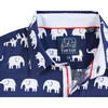 Short Sleeve Erawan Elephants, Blue - Shirts - 2