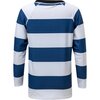 Denim/White Rugby Stripe Long Sleeve Rash Top - Rash Guards - 2