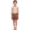 Boy's Octopus Swim Shorts, Navy and Orange - Swim Trunks - 2