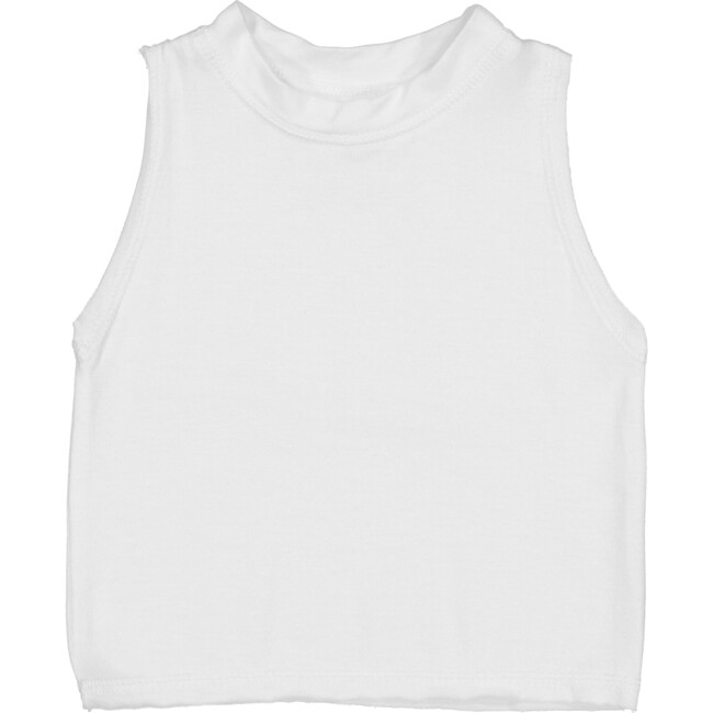 Billie Muscle Tee, White - Tees - 1
