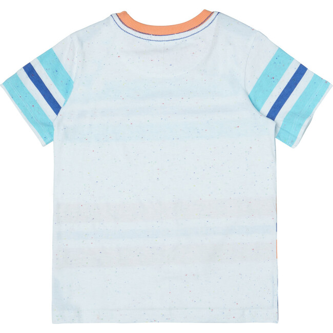 Striped T-Shirt, White Nep - Tees - 2