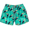 Toucan Talk Volley Board Short - Swim Trunks - 1 - thumbnail