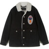 Adão Coat, Denim Black - Jackets - 1 - thumbnail