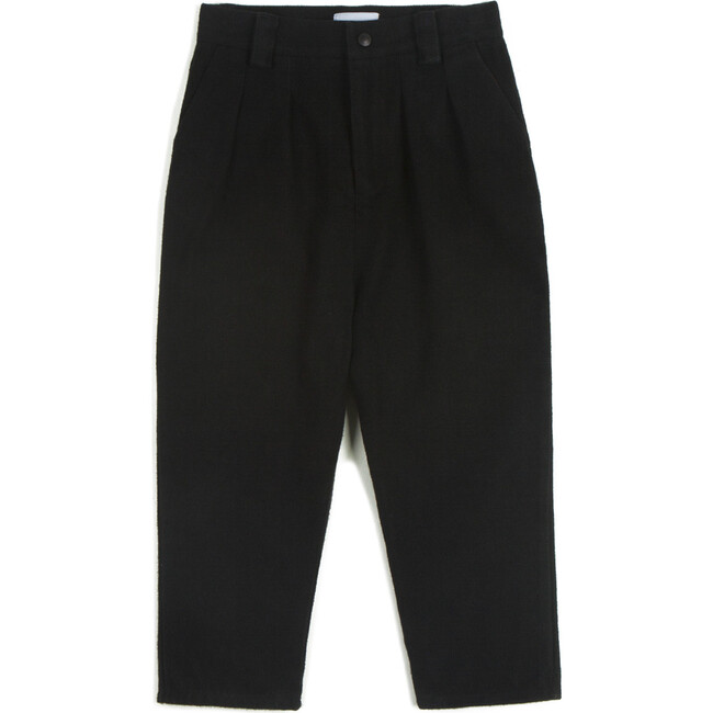 André Trousers, Denim Black - Pants - 1