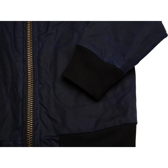 Aviator Zip Jacket, Navy - Jackets - 3