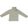 Vintage Turtleneck, Green Stripe - Shirts - 2
