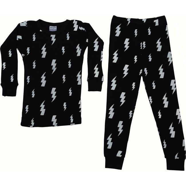 Pajama Set, Black Lightening - Pajamas - 1