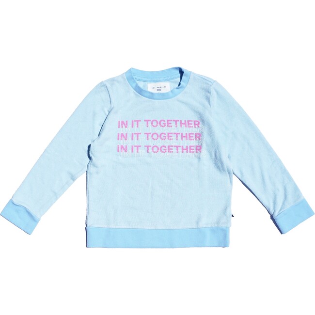 In It Pullover, Aqua - Sweatshirts - 1