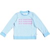 In It Pullover, Aqua - Sweatshirts - 1 - thumbnail