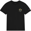 Smile Flower T-Shirt, Black - Tees - 1 - thumbnail