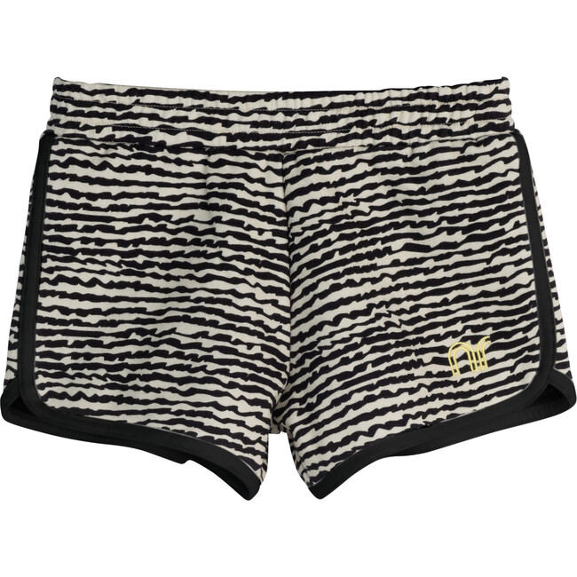 Nicki Shorts, Faded Black Fun Stripe - Shorts - 1