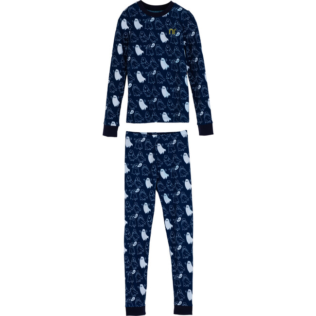 Dahl Halloween Pajama Set, Ghosts - Pajamas - 1