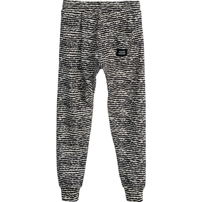 Arlo Jersey Joggers, Faded Black Fun Stripe - Sweatpants - 3
