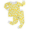 Toddler & Kids Two Piece Bamboo Pajama Set, Lemons - Pajamas - 1 - thumbnail