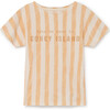 Soft Carrousel T-shirt, Orange Stripe - Tees - 1 - thumbnail