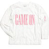 Game On Long Sleeve Tee, White - T-Shirts - 1 - thumbnail