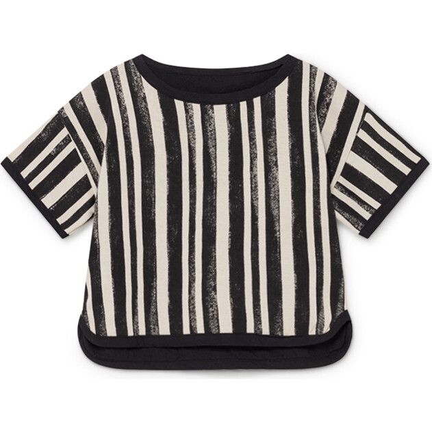 Roller Coaster Top, Black Stripe - Tees - 1
