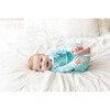 Toddler & Kids Two Piece Bamboo Pajama Set, Aqua Bunnies - Pajamas - 2