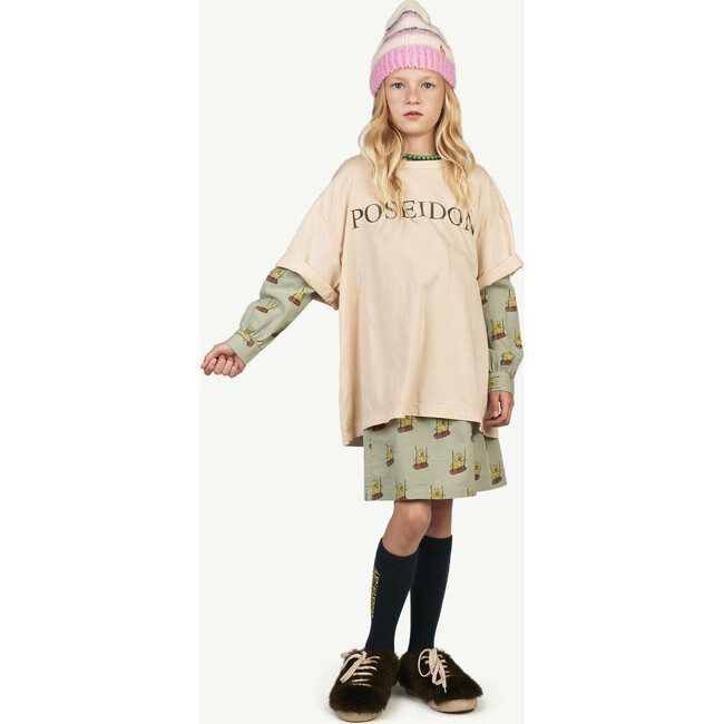 Rooster Oversize T-Shirt, Soft Pink Poseidon - T-Shirts - 4