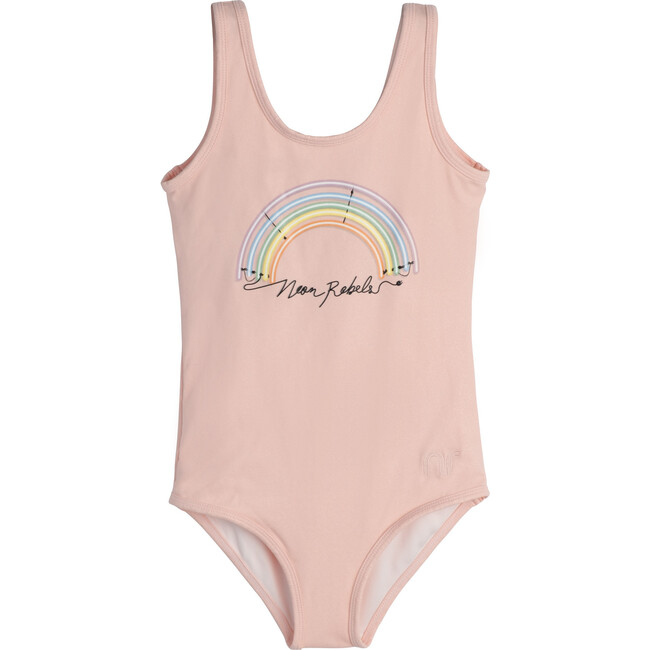 Mae One Piece Swim Suit, Pink Metallic - One Pieces - 1