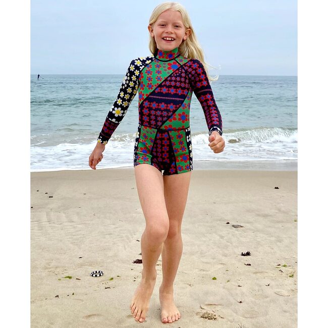 Mia Daisy Patchwork Kid Wetsuit, DSBMT - One Pieces - 3