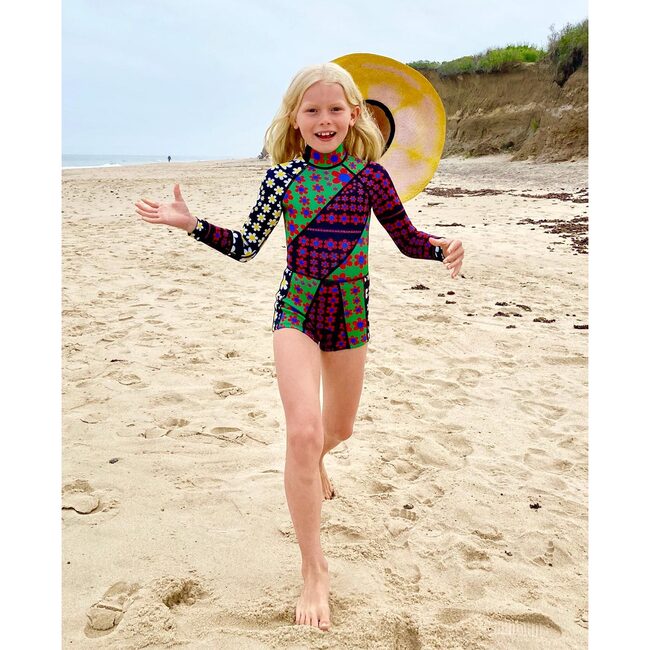 Mia Daisy Patchwork Kid Wetsuit, DSBMT - One Pieces - 4
