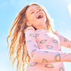 Sophie Swim Rashguard One Piece, Pink Salt Rainbow - One Pieces - 4