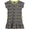 Sia Jersey Shirt Dress, Faded Black Fun Stripe - Dresses - 1 - thumbnail