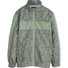Stevie Track Jacket, Laurel Green Leopard - Jackets - 1 - thumbnail