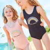 Mae One Piece Swim Suit, Pink Metallic - One Pieces - 4